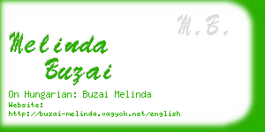 melinda buzai business card